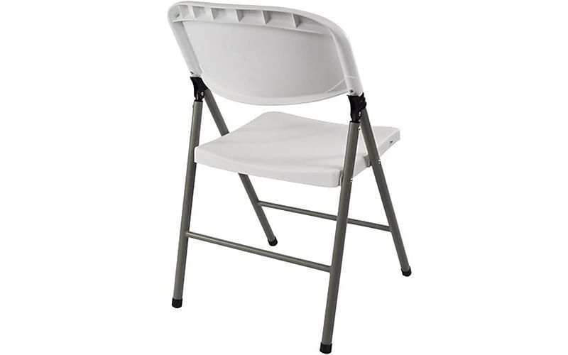Advantage White Poly Folding Chair, Oversized (FCIM-WG) 