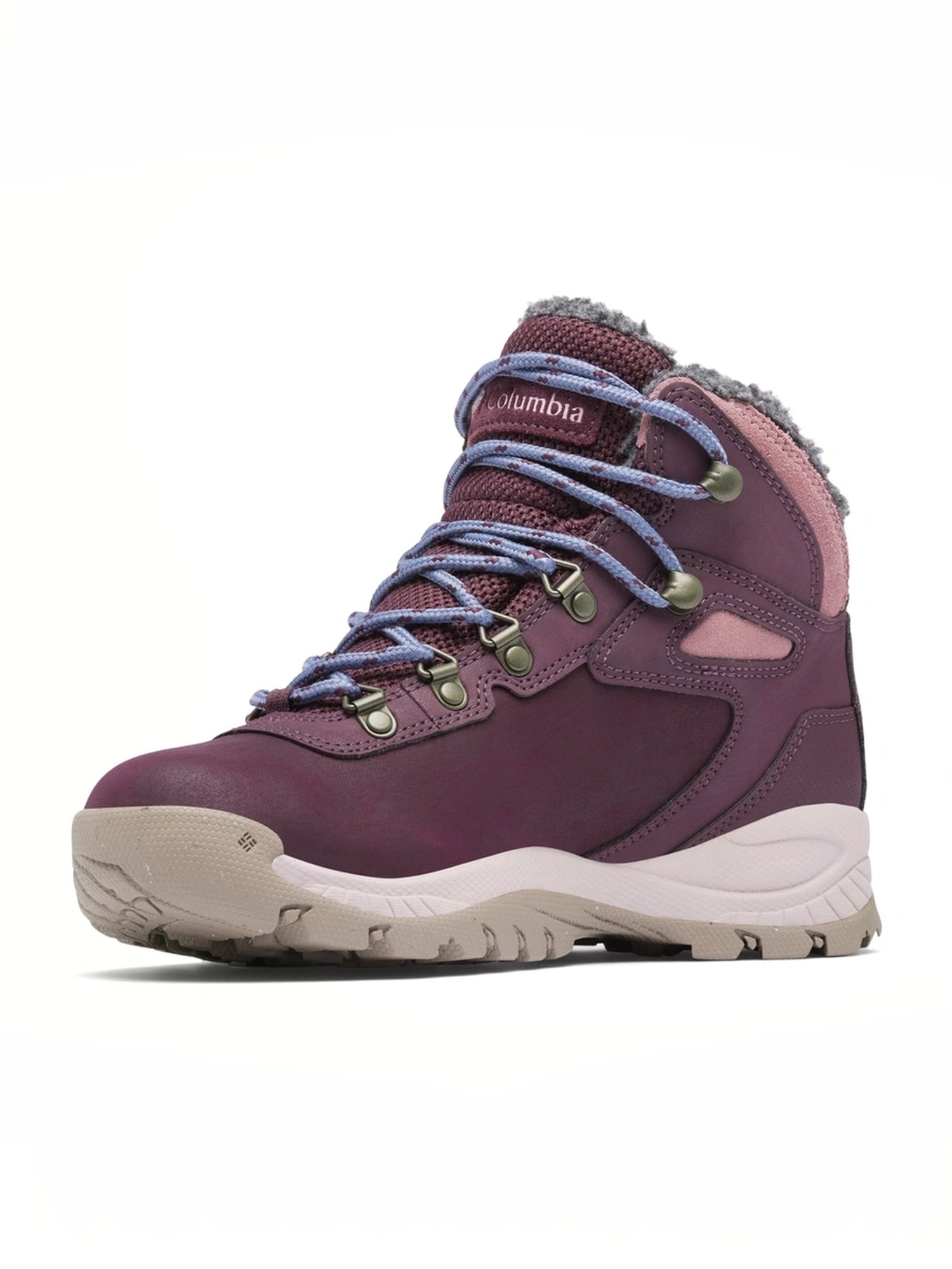 Columbia Women's NEWTON RIDGE WP OMNI-HEAT II Maroon Outdoor Shoes