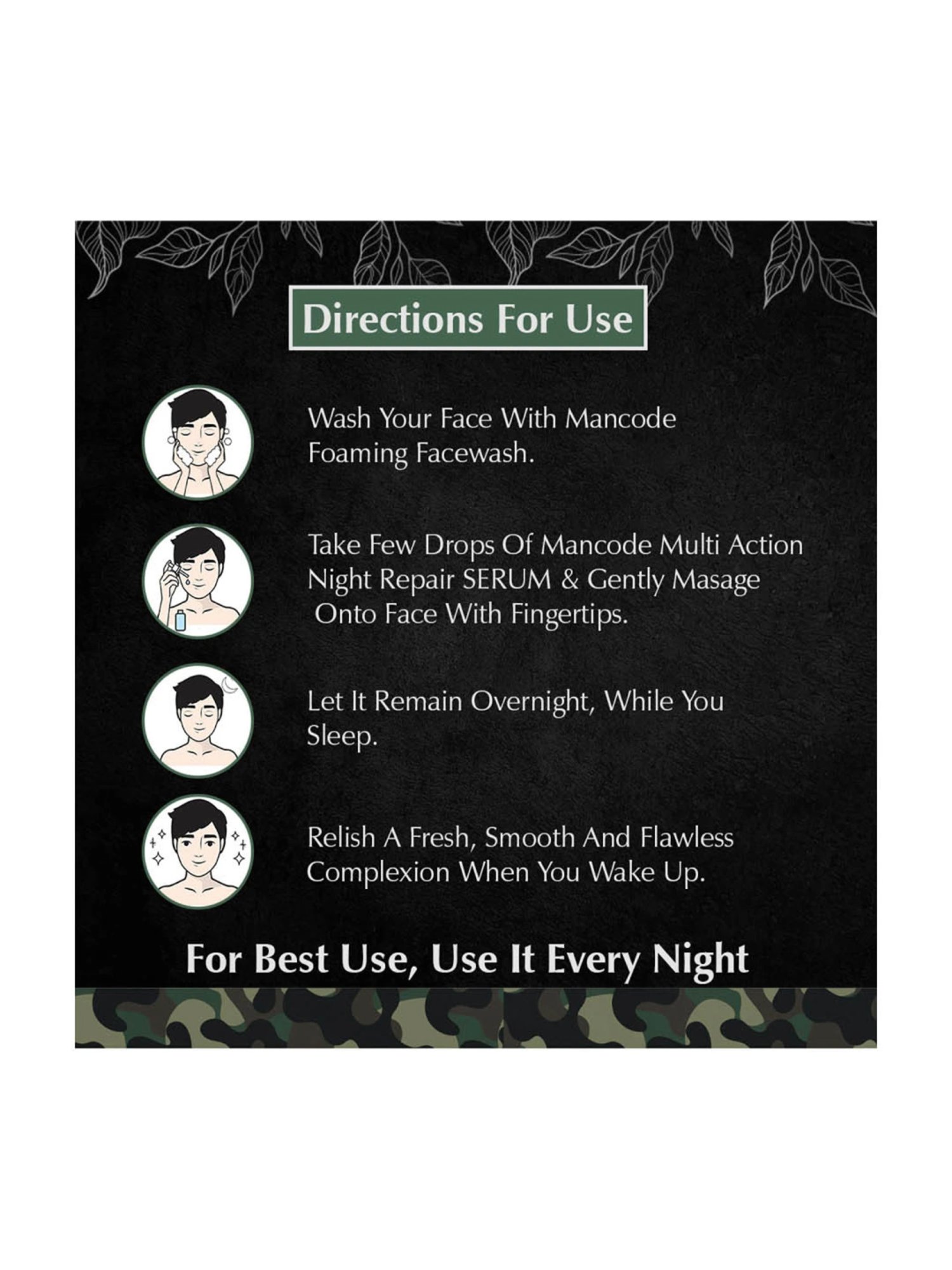 Mancode Multi Action Night Repair Serum - 30 ml