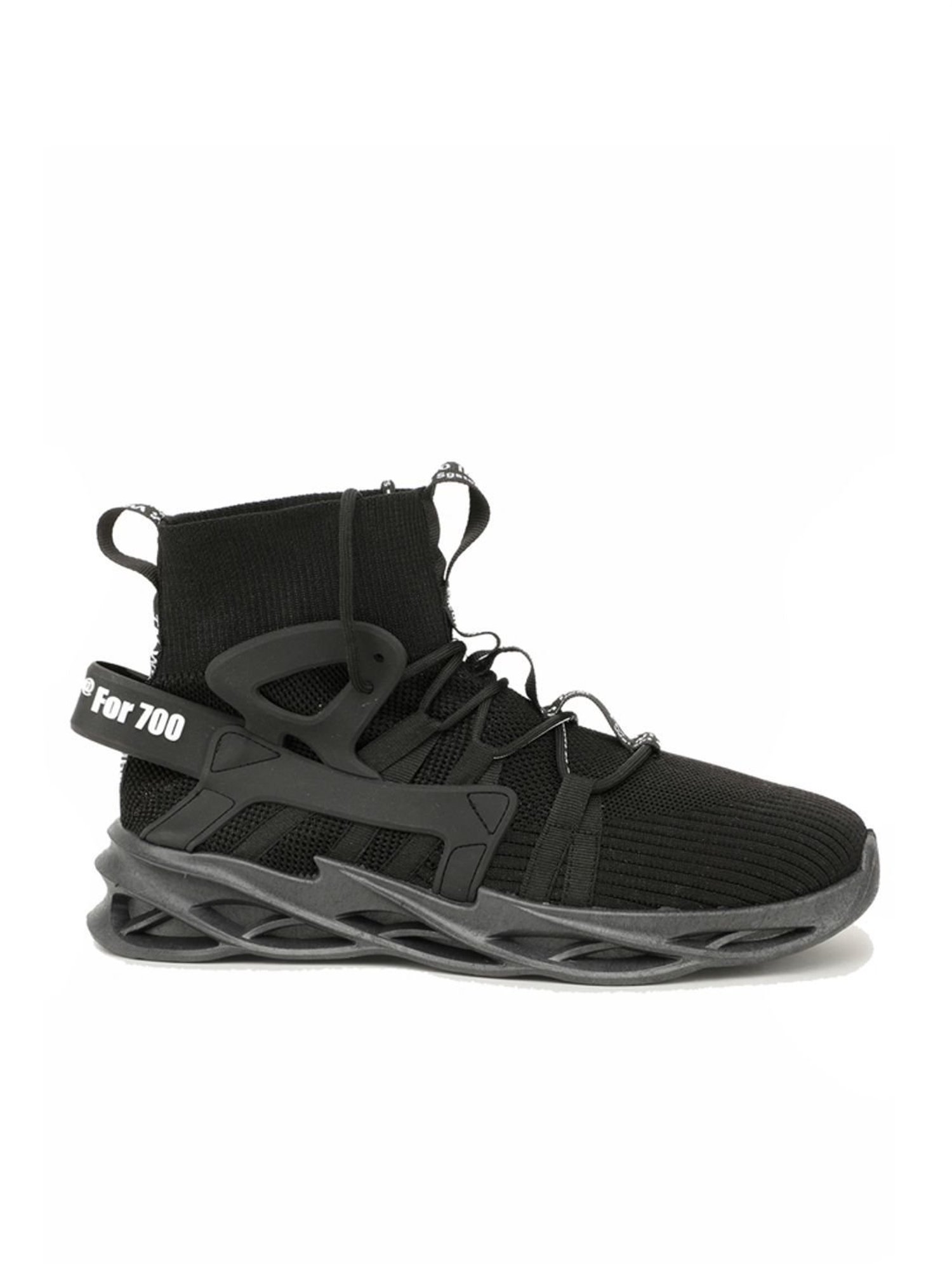Rapid Box Men's Black Running Shoes