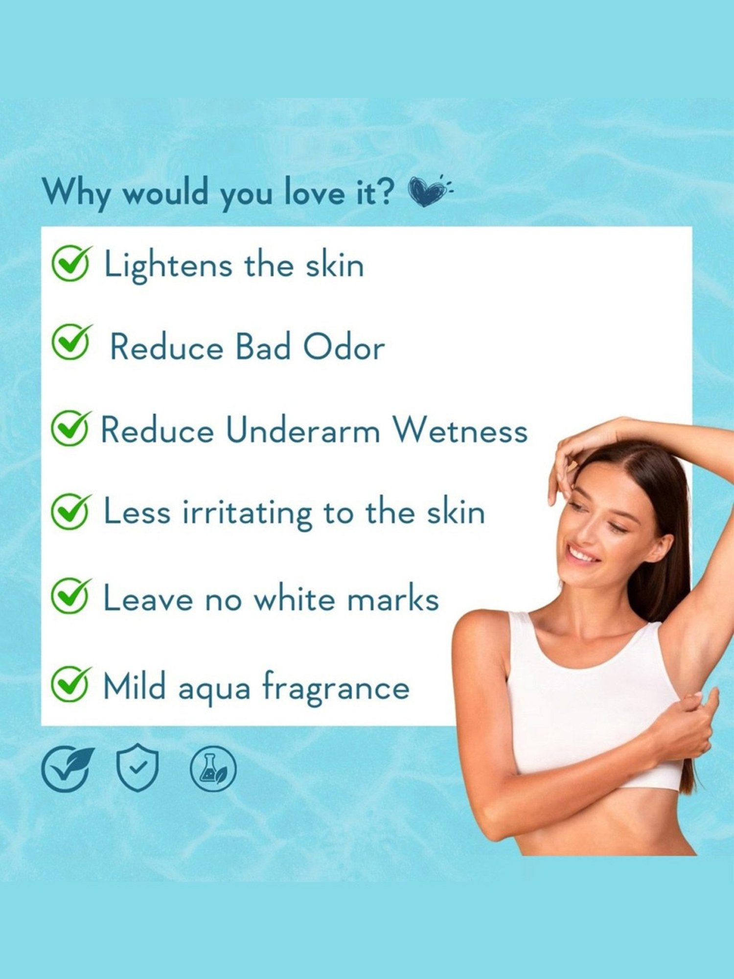 Sirona 2-in-1 Underarm Deodorant Roll On - 50 ml