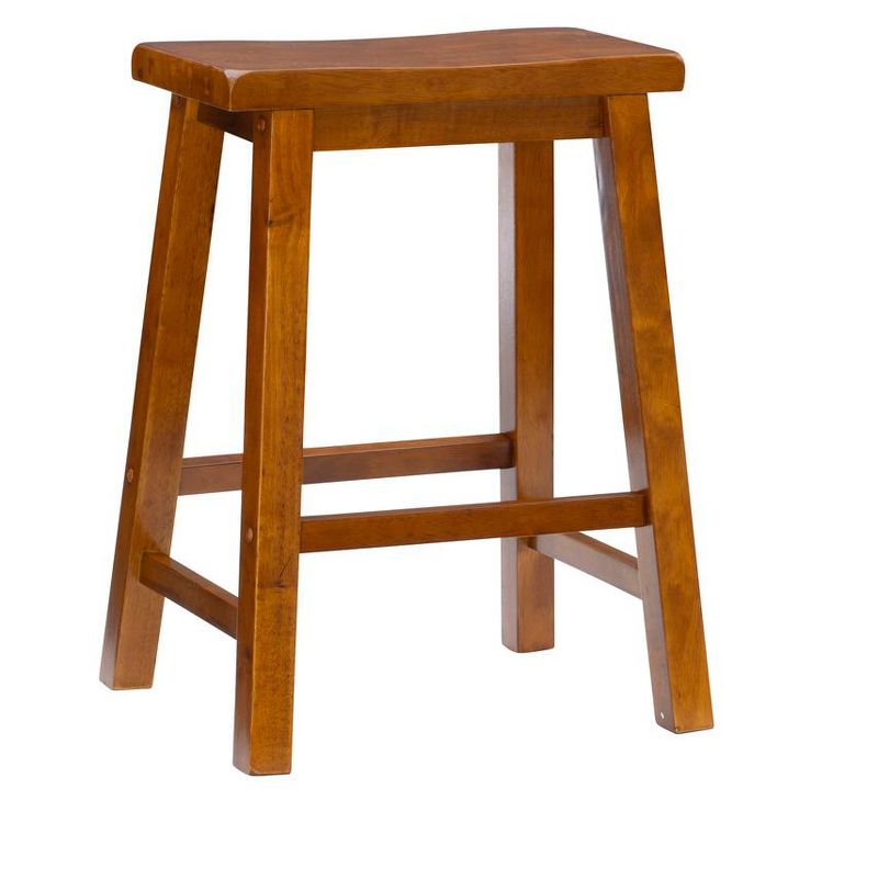 Powell Furniture Honey Brown Counter Stool