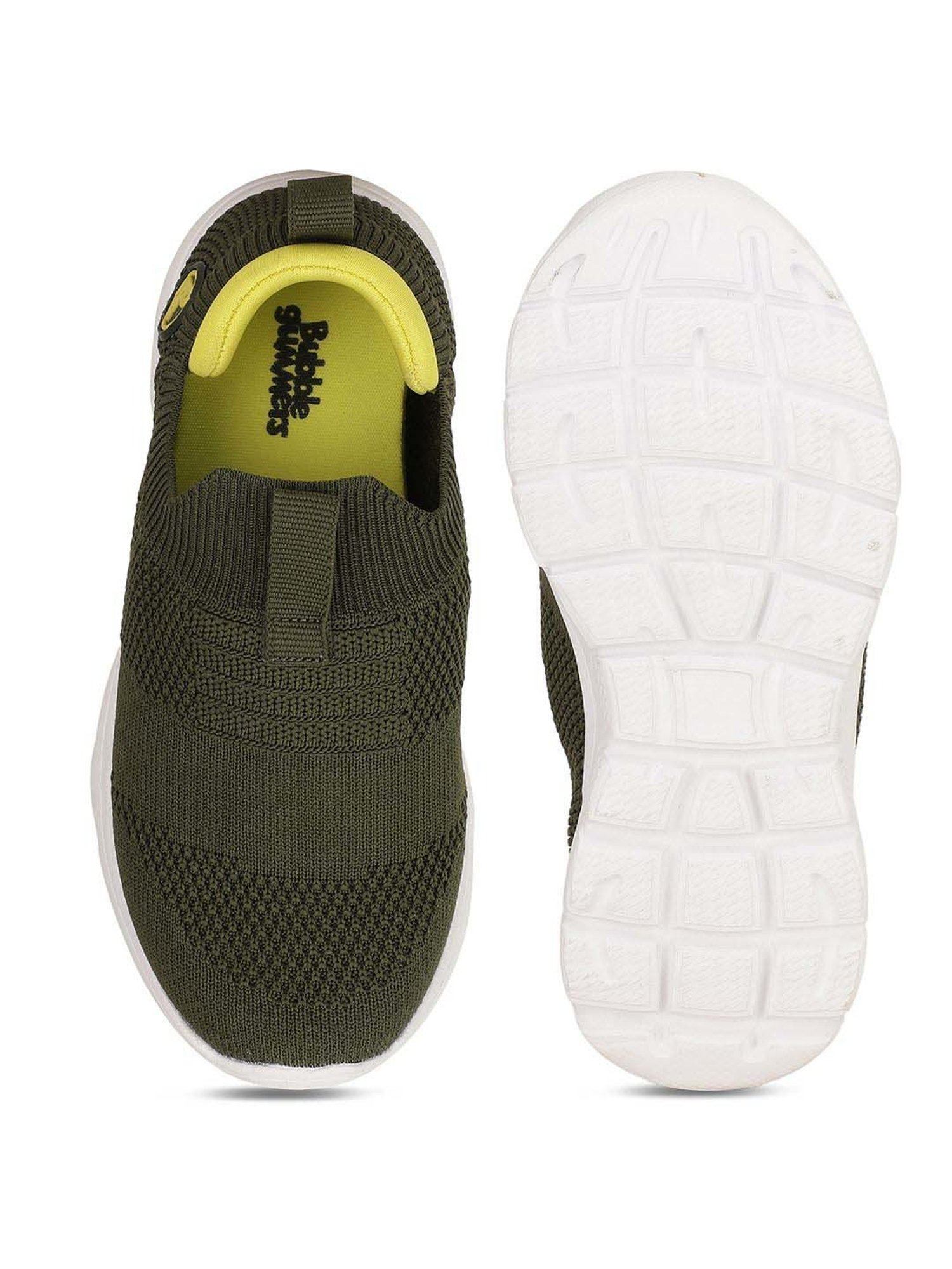 Bubblegummers by Bata Kids Green Casual Slip-Ons
