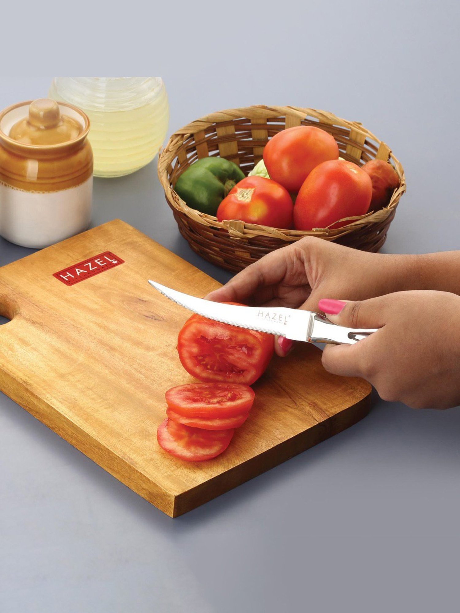 The Indus Valley Brown 6 Piece Wooden Cooking Tool Set