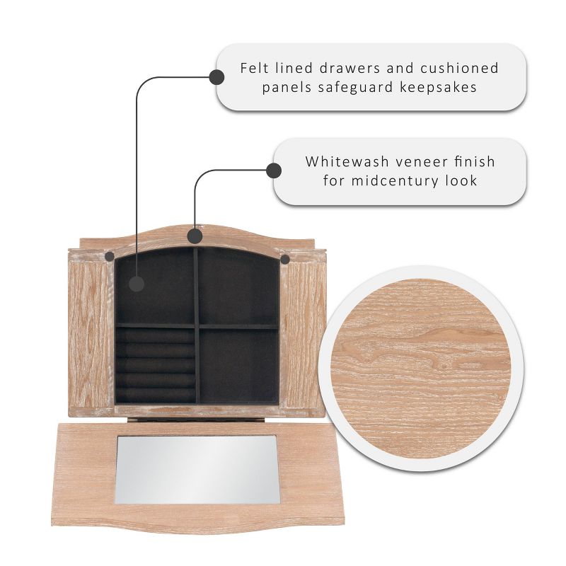 Crystal Jewelry Armoire Espresso - Hives & Honey