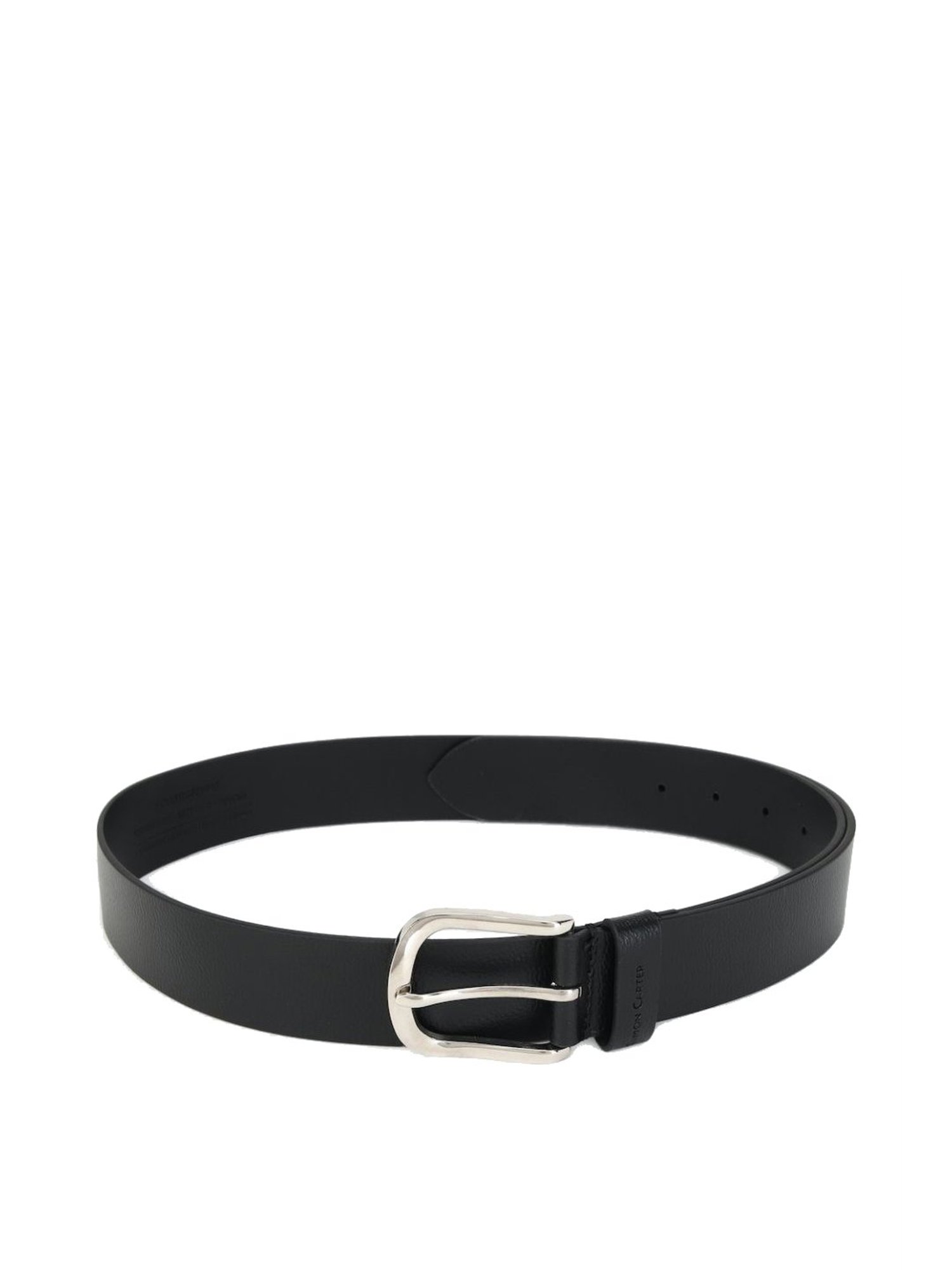Simon Carter Black Leather Waist Belt for Men