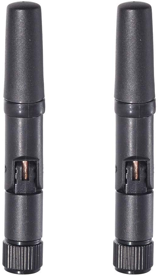 Eightwood Small WiFi Antenna 2.4GHz RP-SMA Antenna 2pcs for Desktop Computer WiFi USB Adapter PCI PCIe Card WiFi Router Hotspot