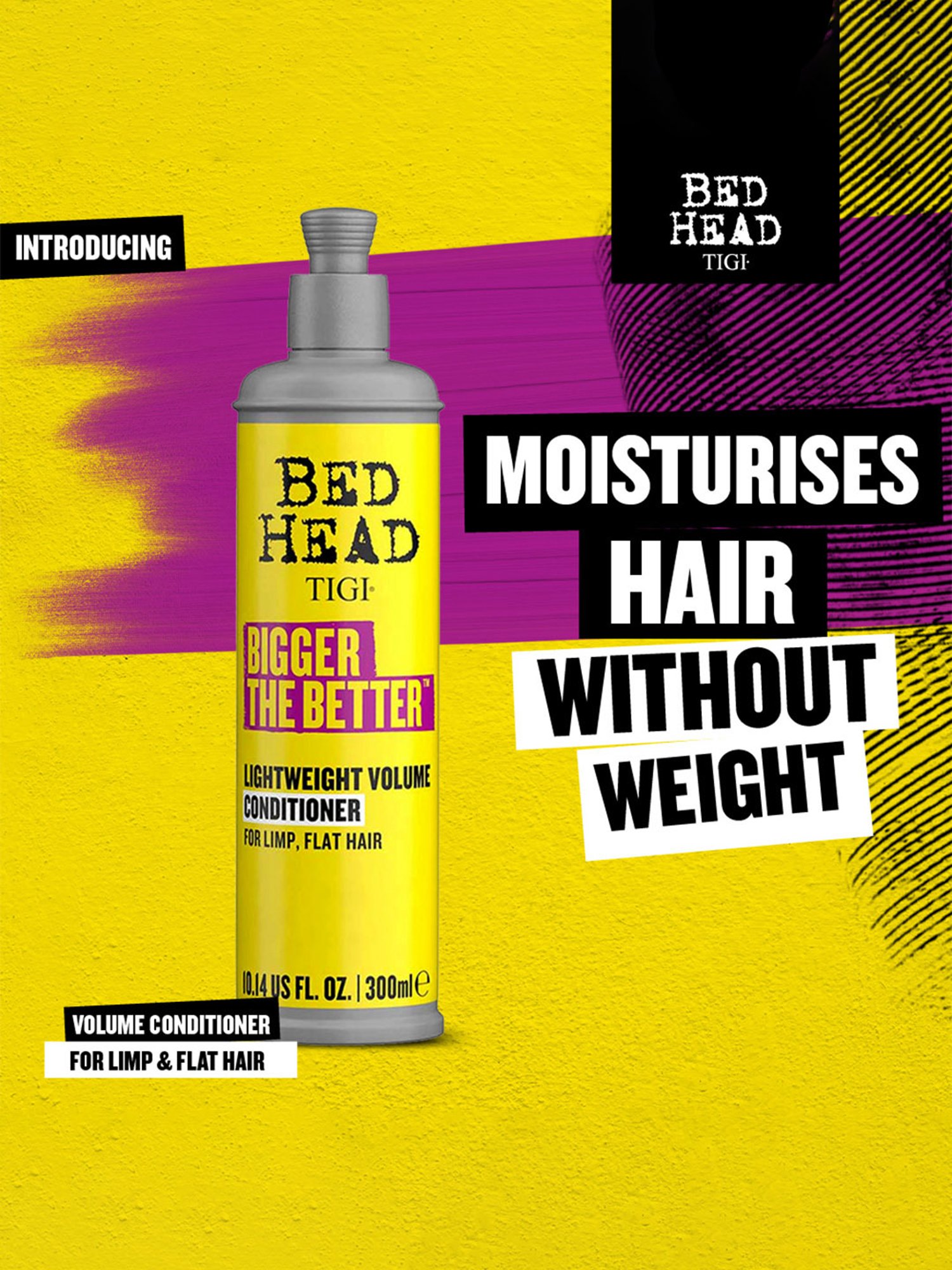 Bed Head TIGI Bigger The Better Lightweight Volume Hair Conditioner - 300 ml