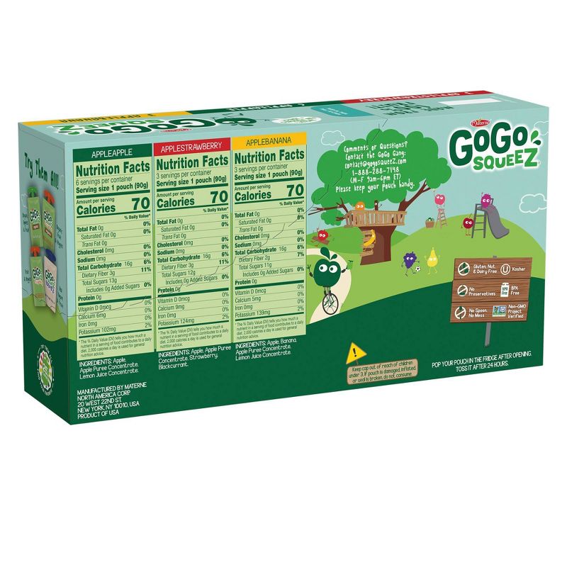 Organic Applesauce Pouches - Apple Carrot & Apple Spinach - 24ct - Good & Gather™