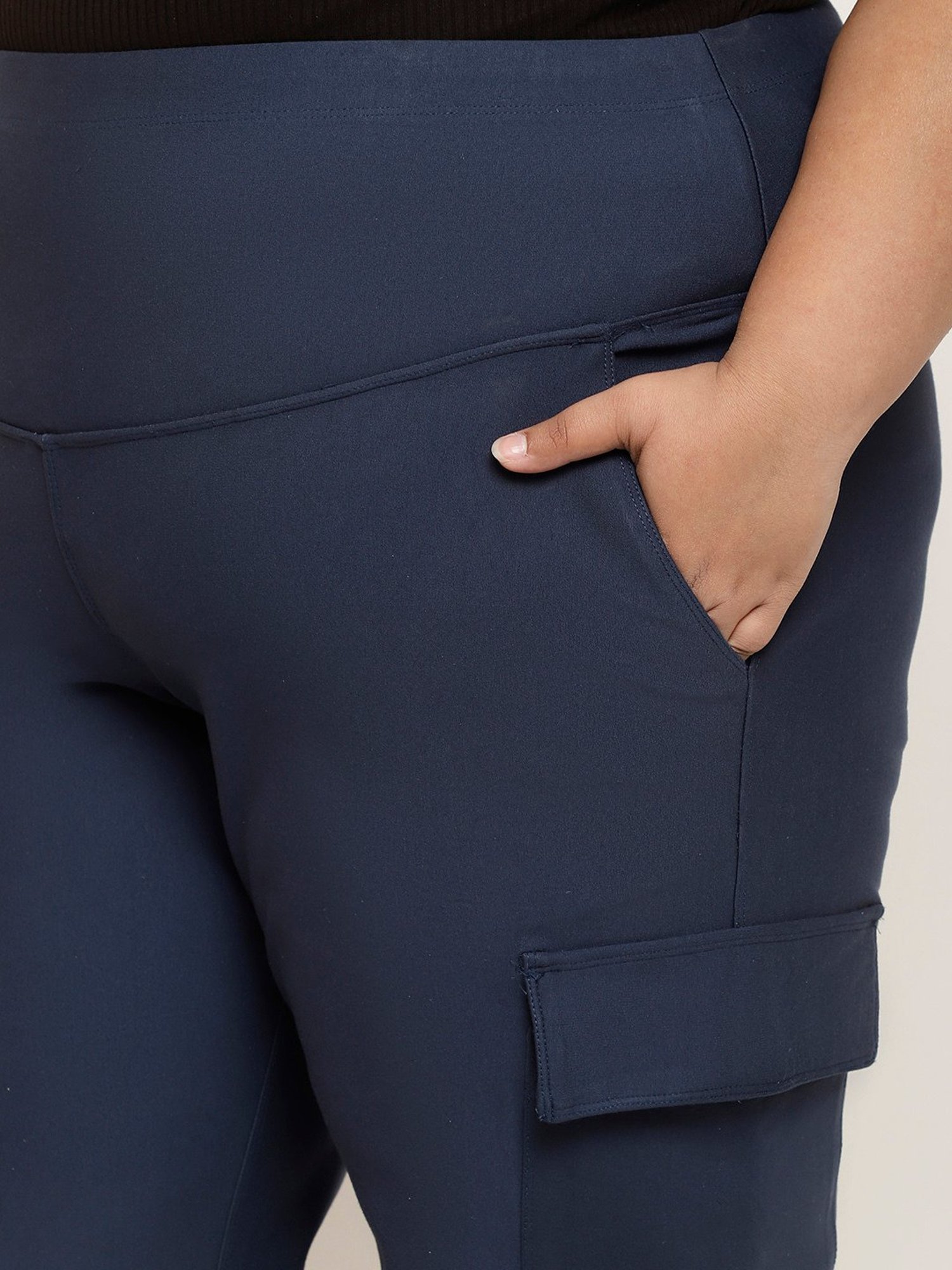 KENDALL + KYLIE Black Mid Rise Pants