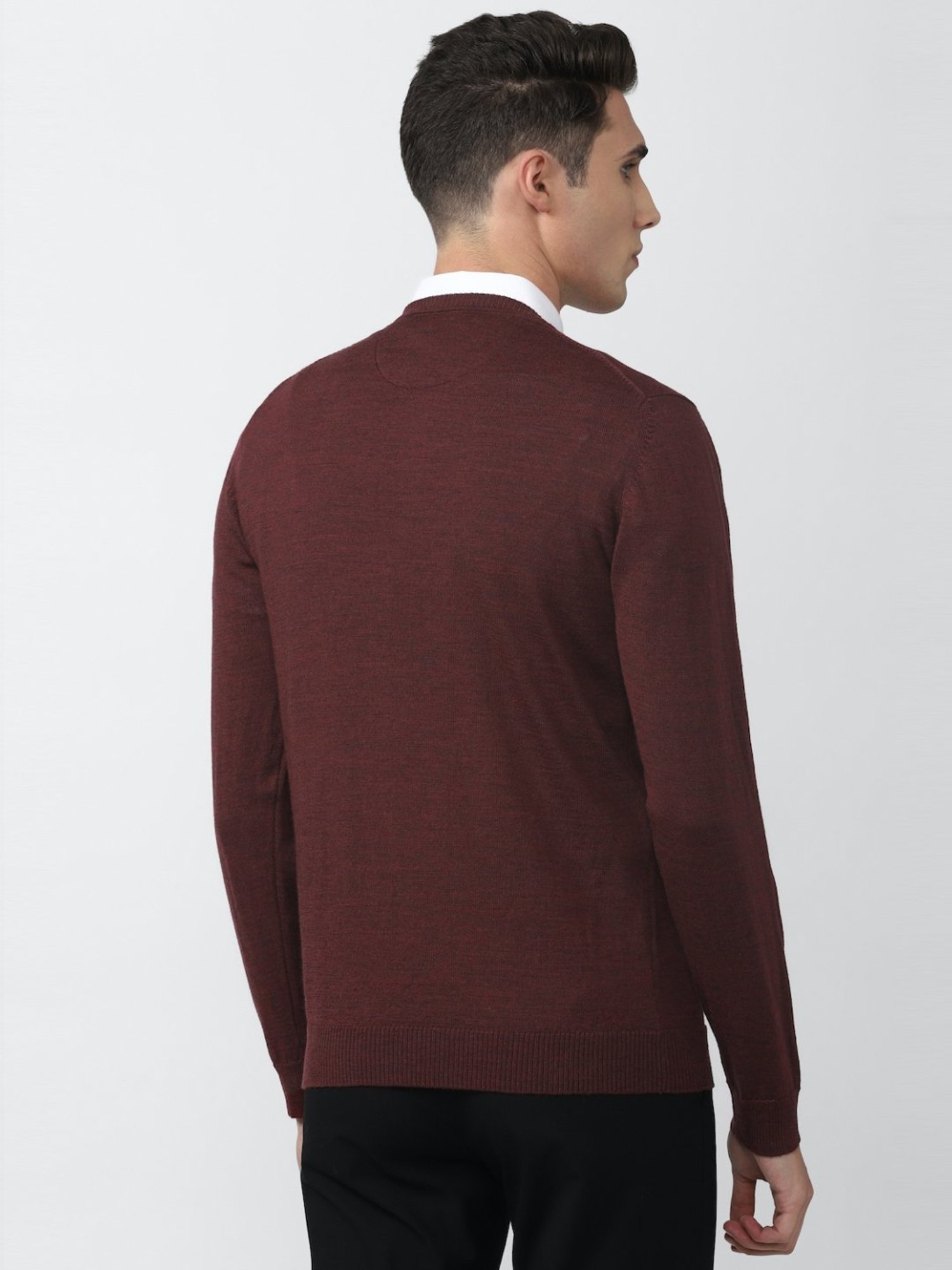 Van Heusen Brown Regular Fit Sweater