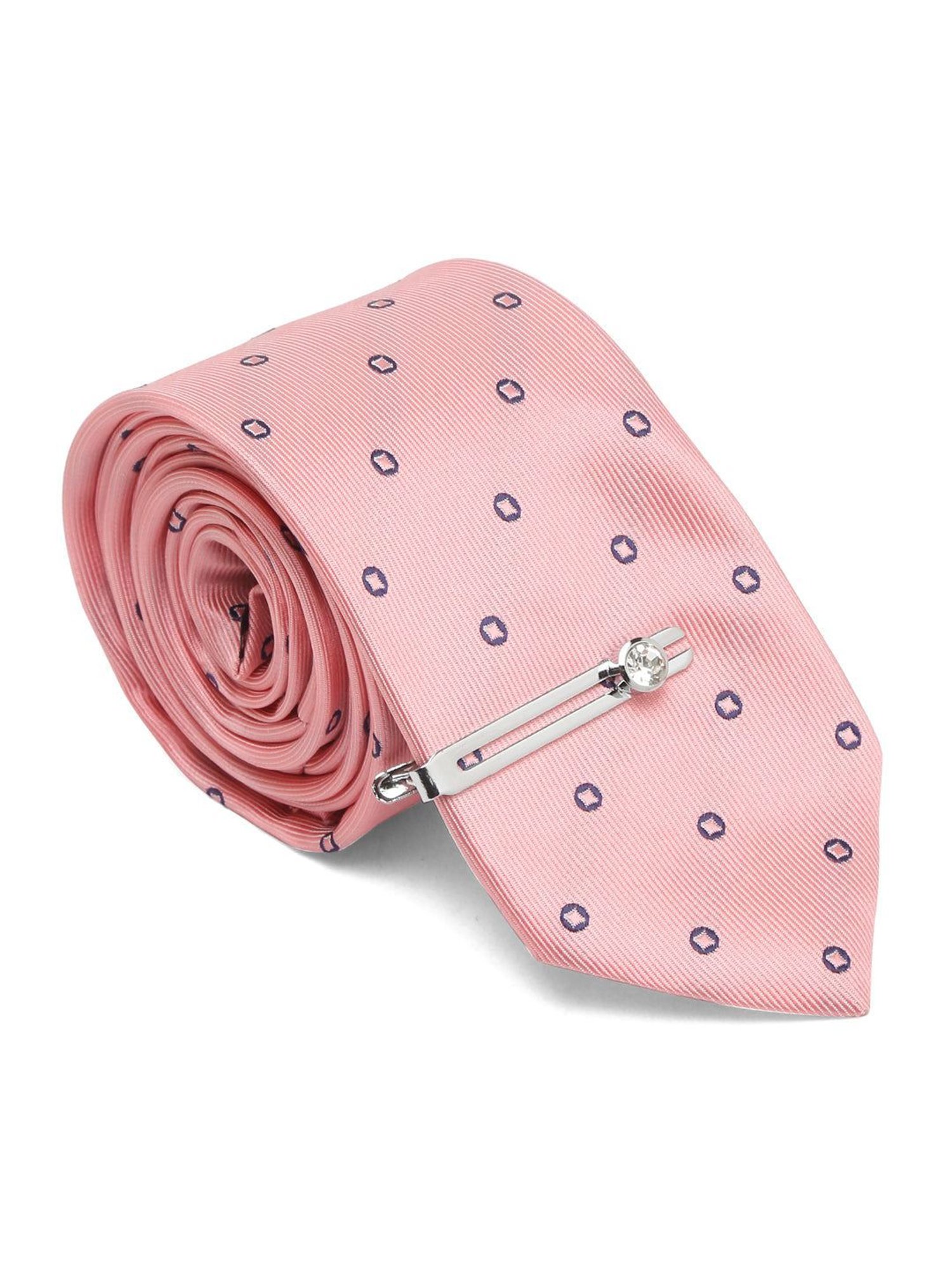 Louis Stitch Peach Printed Necktie Gift Set - Set of 5