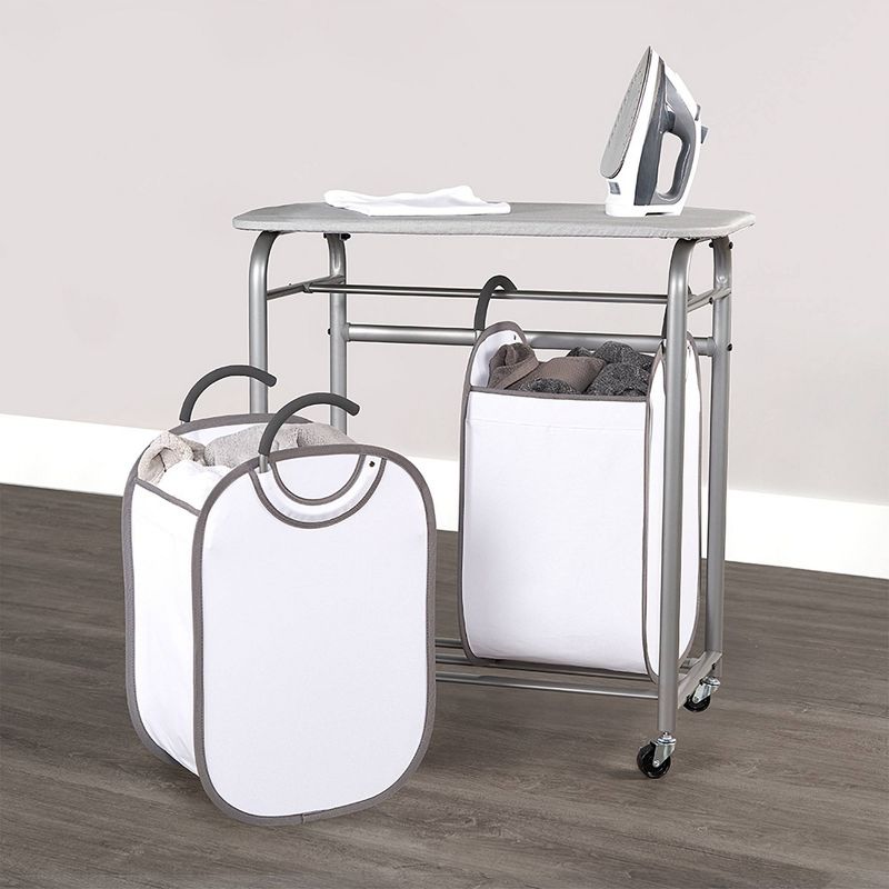 Neatfreak Easy Access Double Laundry Sorter with Folding Table