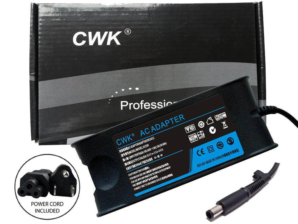 CWK&reg; AC Adapter Laptop Charger Power Supply Cord for Dell XPS 14 L421X 15 L521X 15z L511z 14(L421X) XPS 14z L412z 15-L521X P23F001