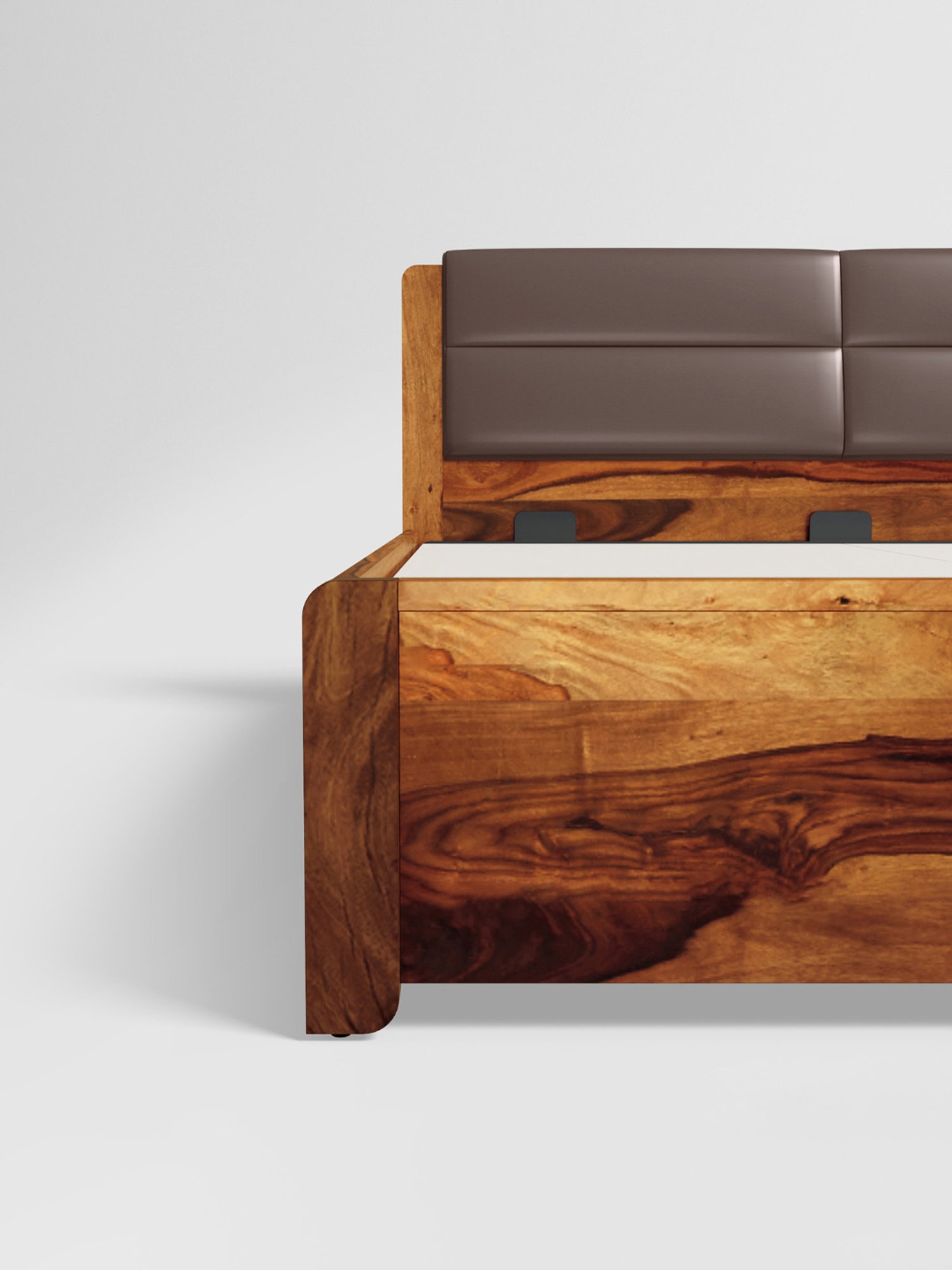 Nilkamal Riva Black Engineered Wood King Size Bed with Storage