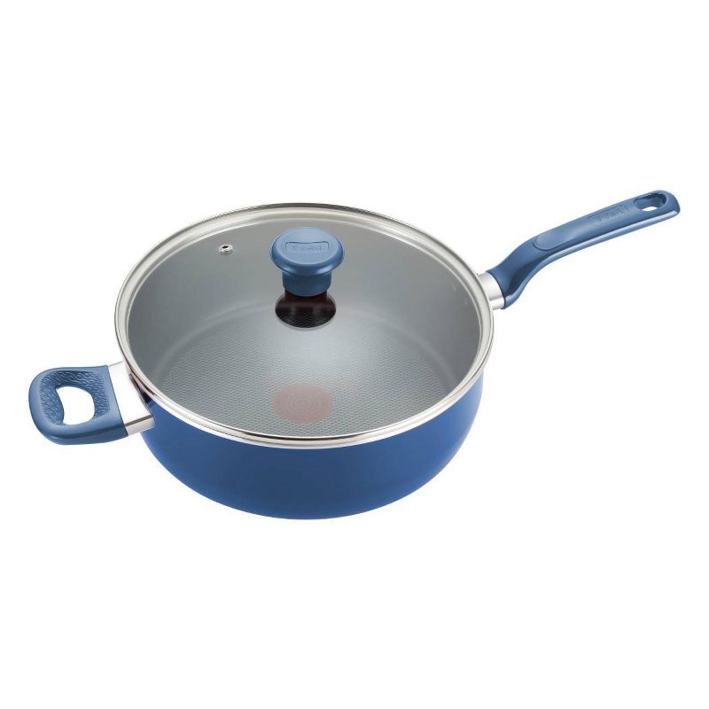 T-fal Excite Nonstick Cookware, Jumbo Cooker, 5qt, Blue