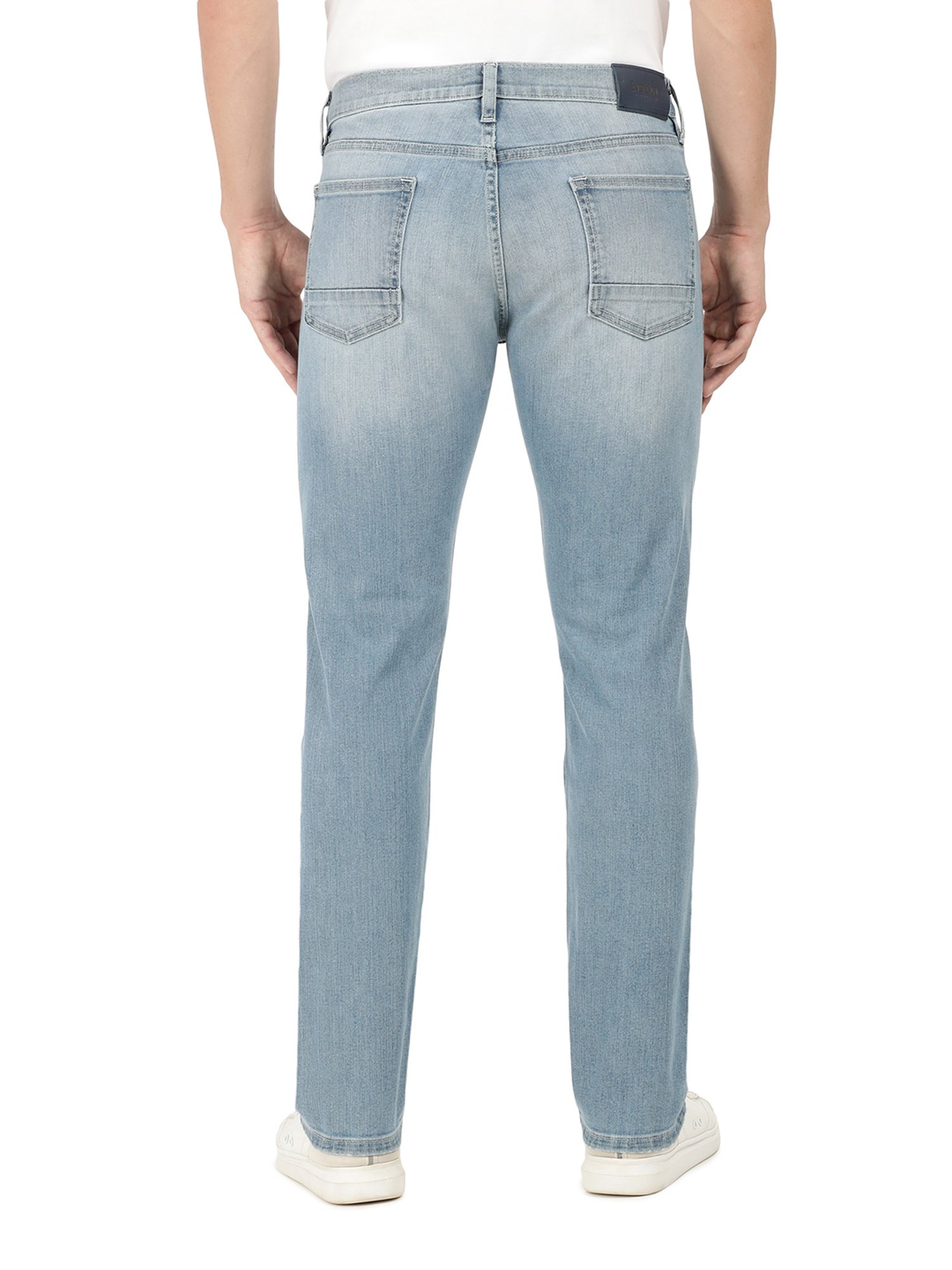 EVERBLUE Blue Regular Fit Midrise Stretchable Jeans