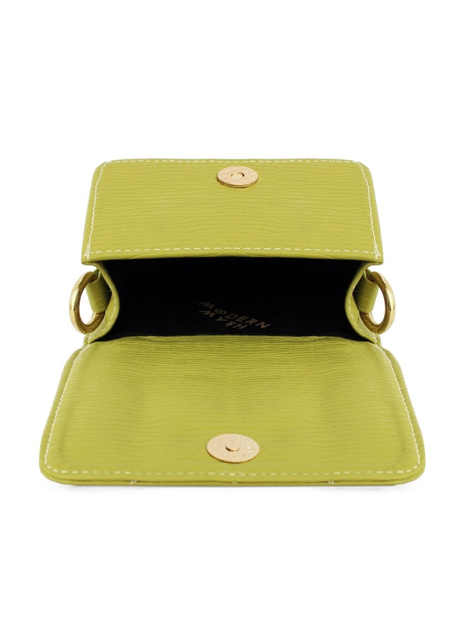 Modern Myth Nano Green Textured Small Mini Box Bag