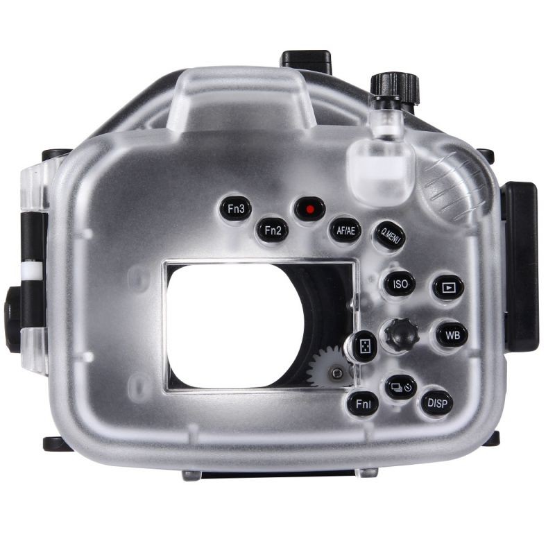 40m Underwater Depth Diving Case Waterproof Camera Housing for Panasonic LUMIX DMC-LX100 Black