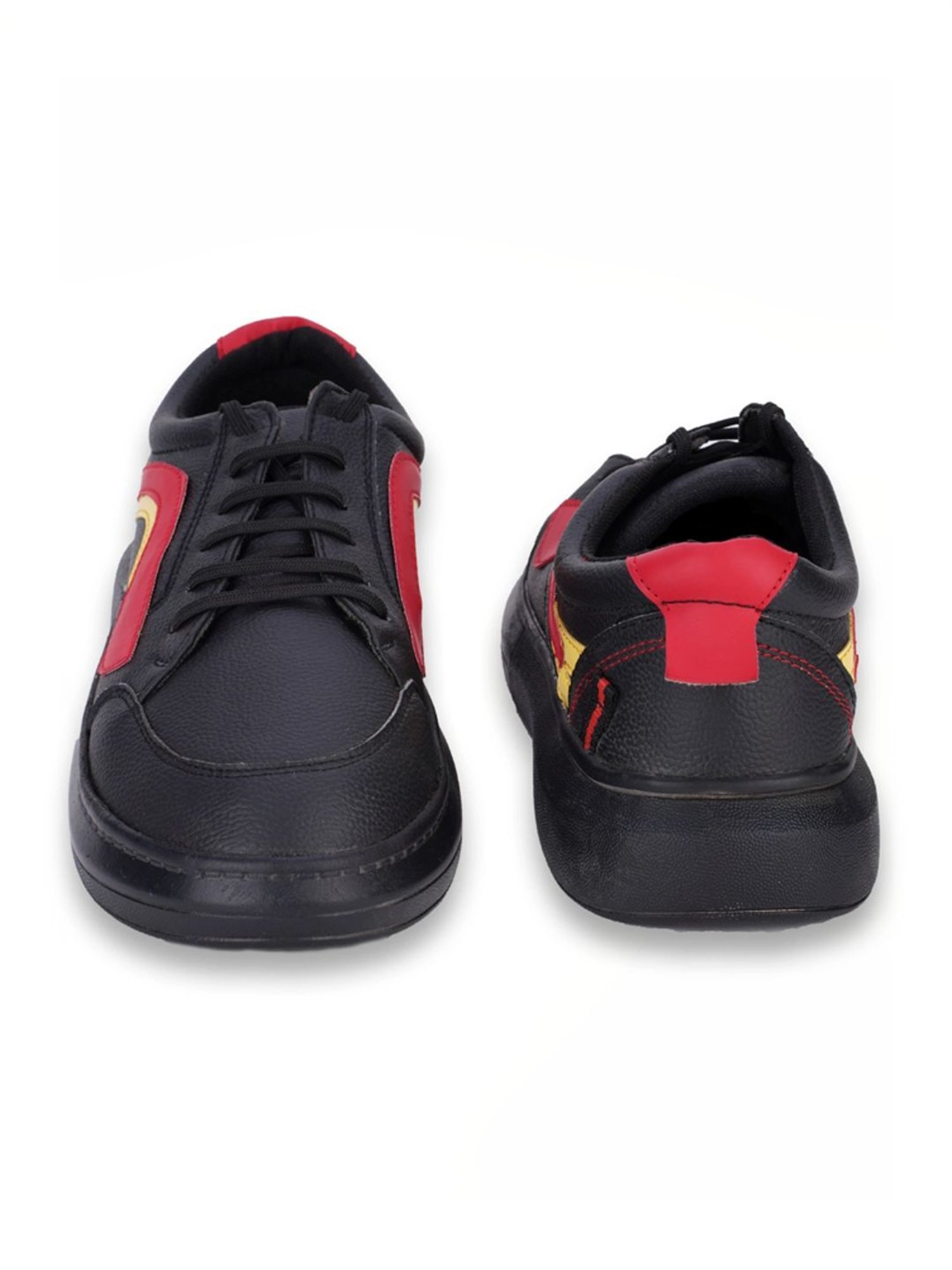 Rapid Box Men's Black Casual Sneakers