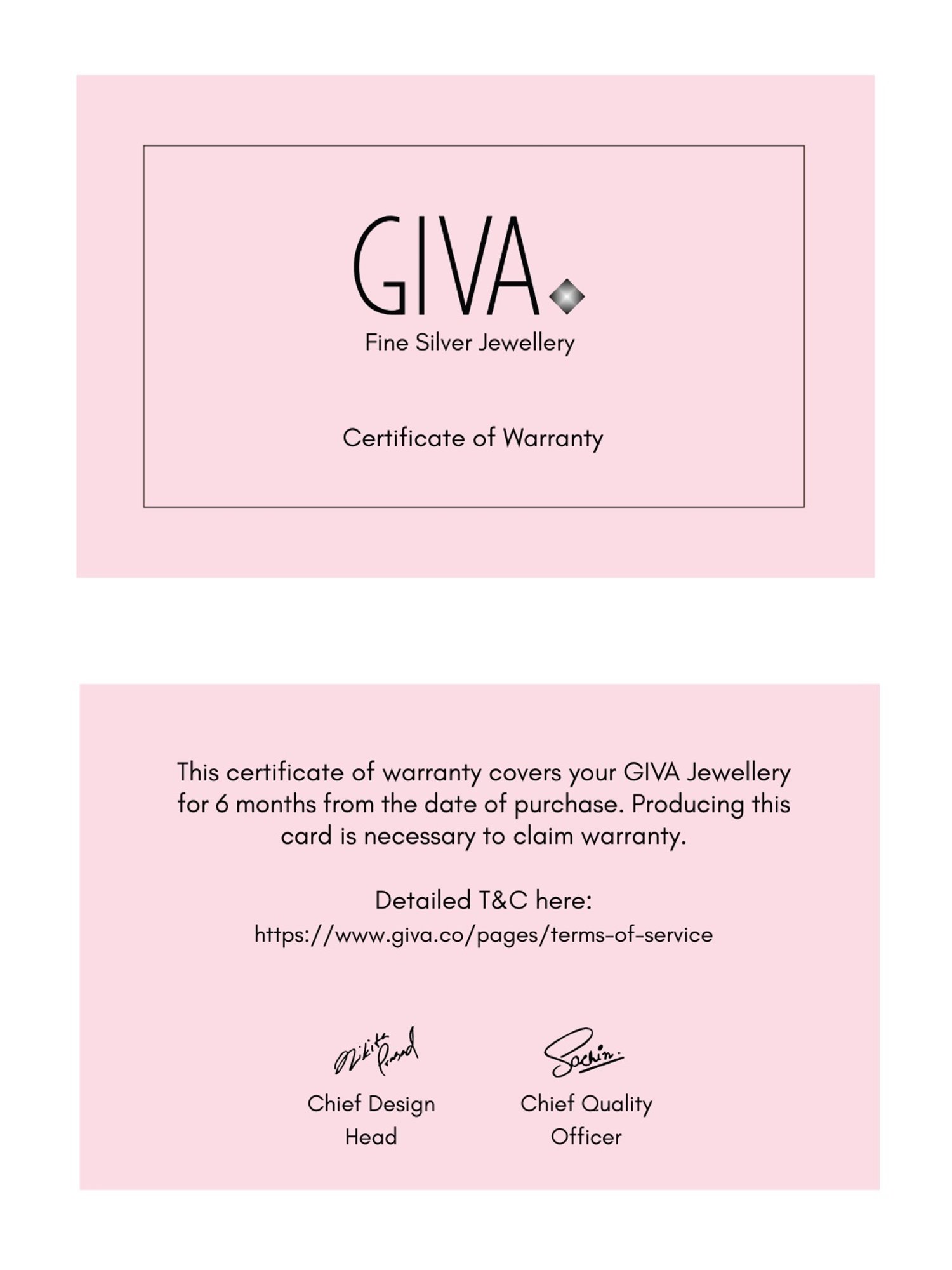 GIVA 92.5 Sterling Silver Rose Gold Vows of Love Mangalsutra