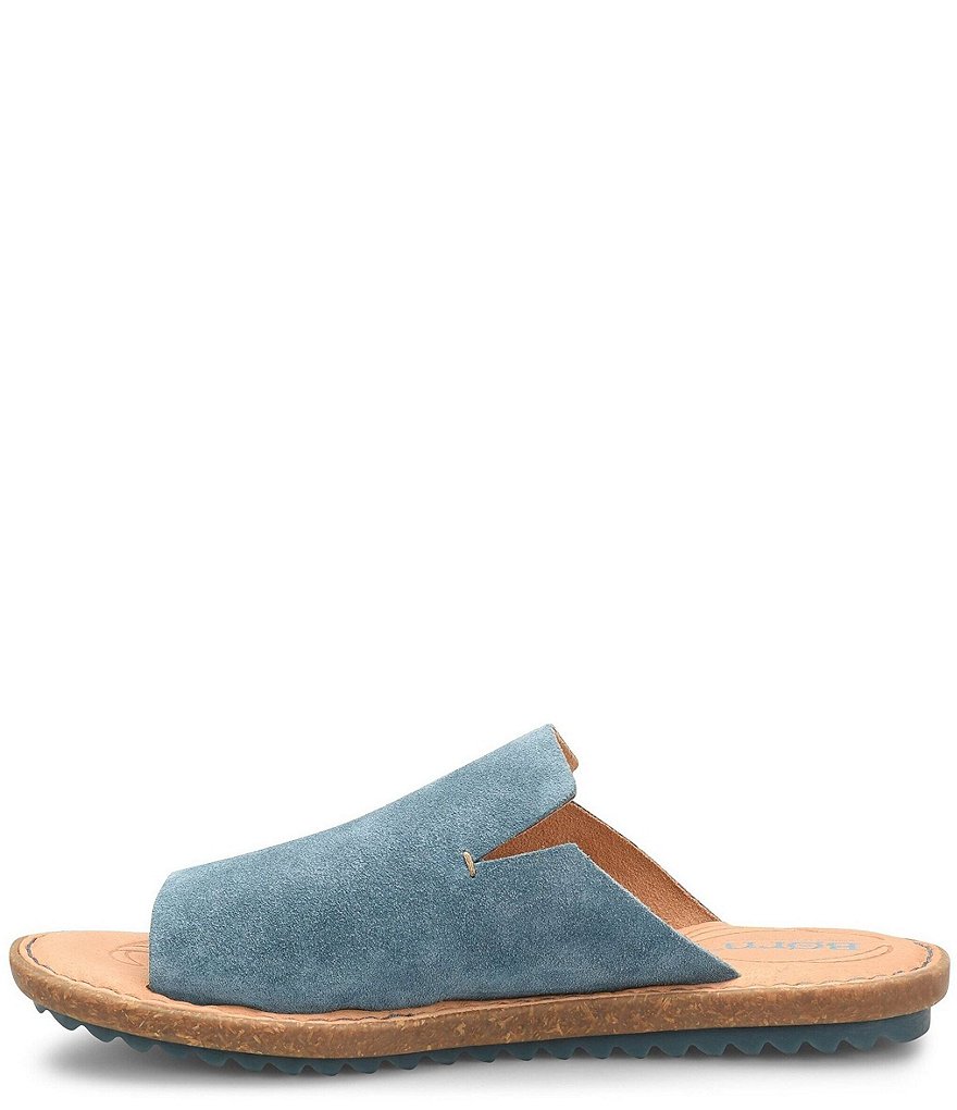 Born Mesilla Suede Leather Slide-On Sandals