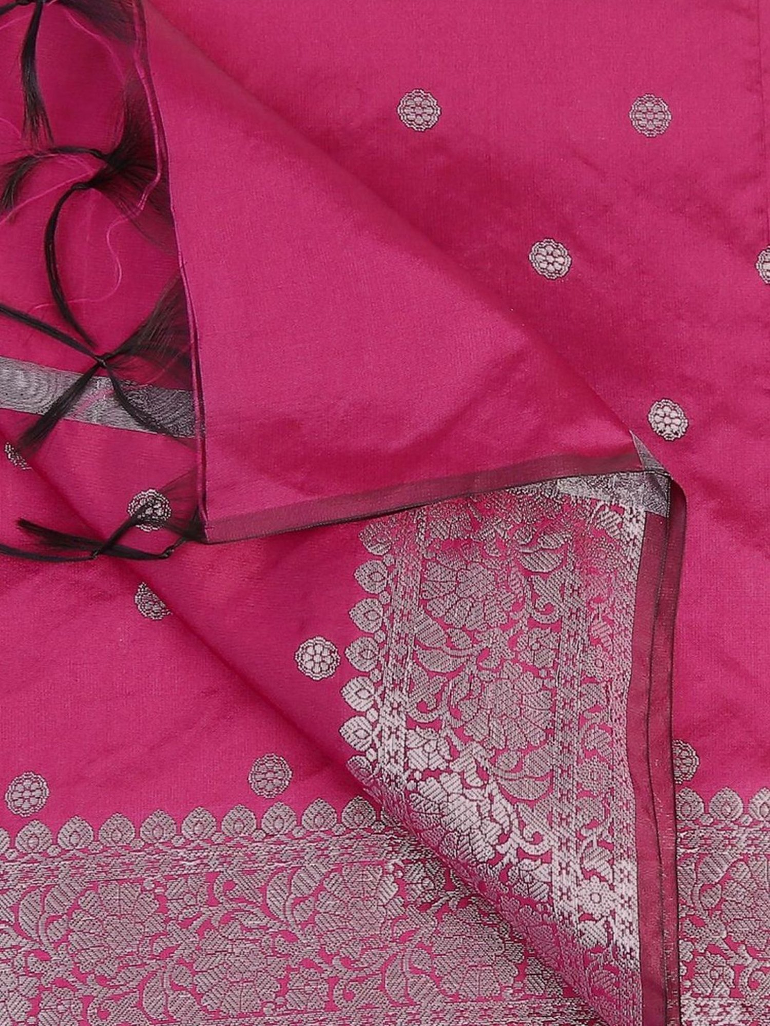 Dupatta Bazaar Wine Woven Pattern Dupatta