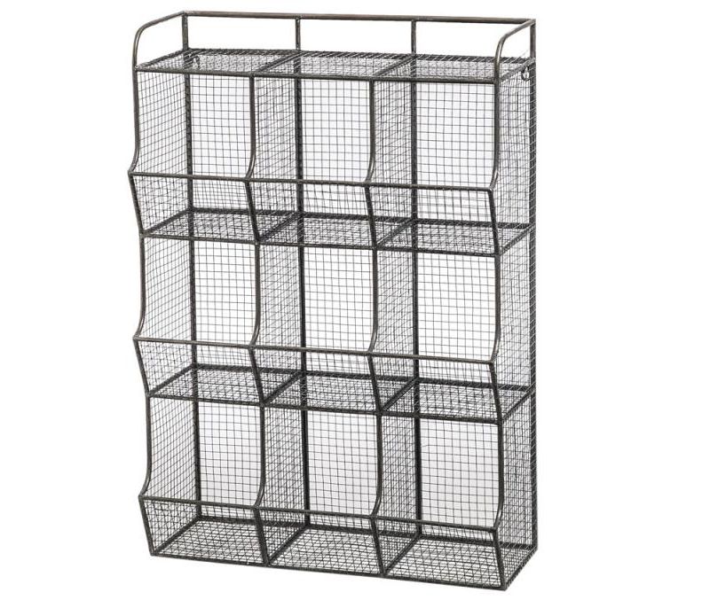 Evergreen Simple Solutions 9 Compartment Wire Mesh Cubical Storage