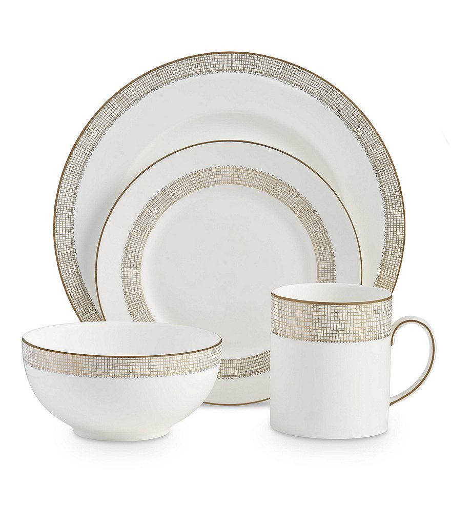 Vera Wang by Wedgwood Gilded Weave 4-Piece Setting