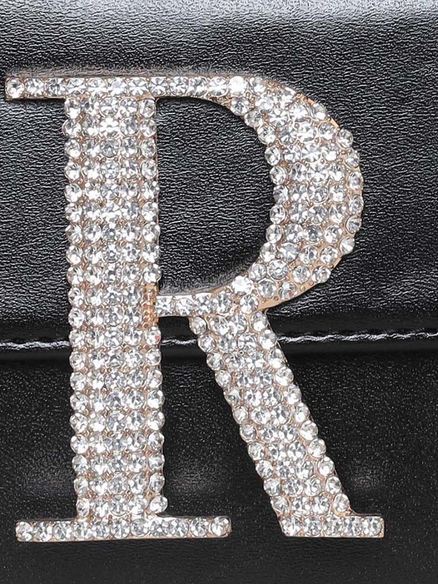 Esbeda Black Embellished Small Sling Handbag