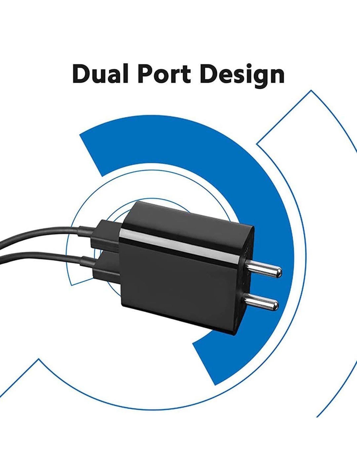 Xiaomi Mi USB 18W Dual Port Charger for Mi Cellular Phones (Black)
