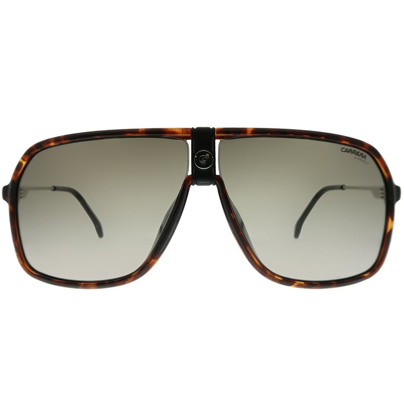 Carrera Navigator 1019/S 086 HA Unisex Aviator Sunglasses Havana with Green Polarized Lens 64mm