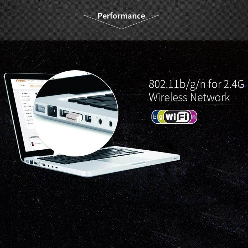 1 pcs USB WiFi Adapter CF WU810N USB 2.0 WiFi Adapter 150Mbps 2.4GHz Wireless Network Card WiFi Receiver for PC Computer