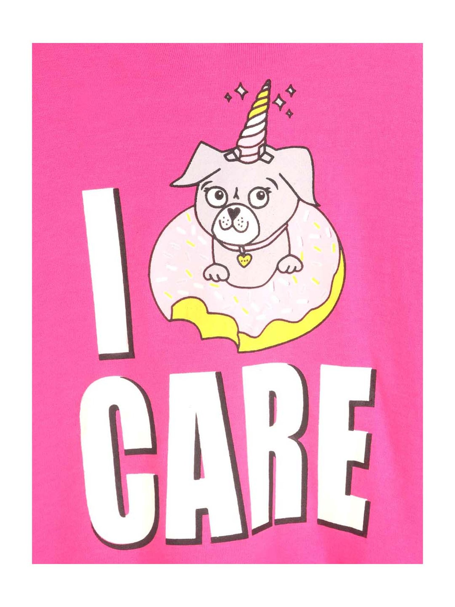 Lazy Shark Kids Pink Printed Hoodie