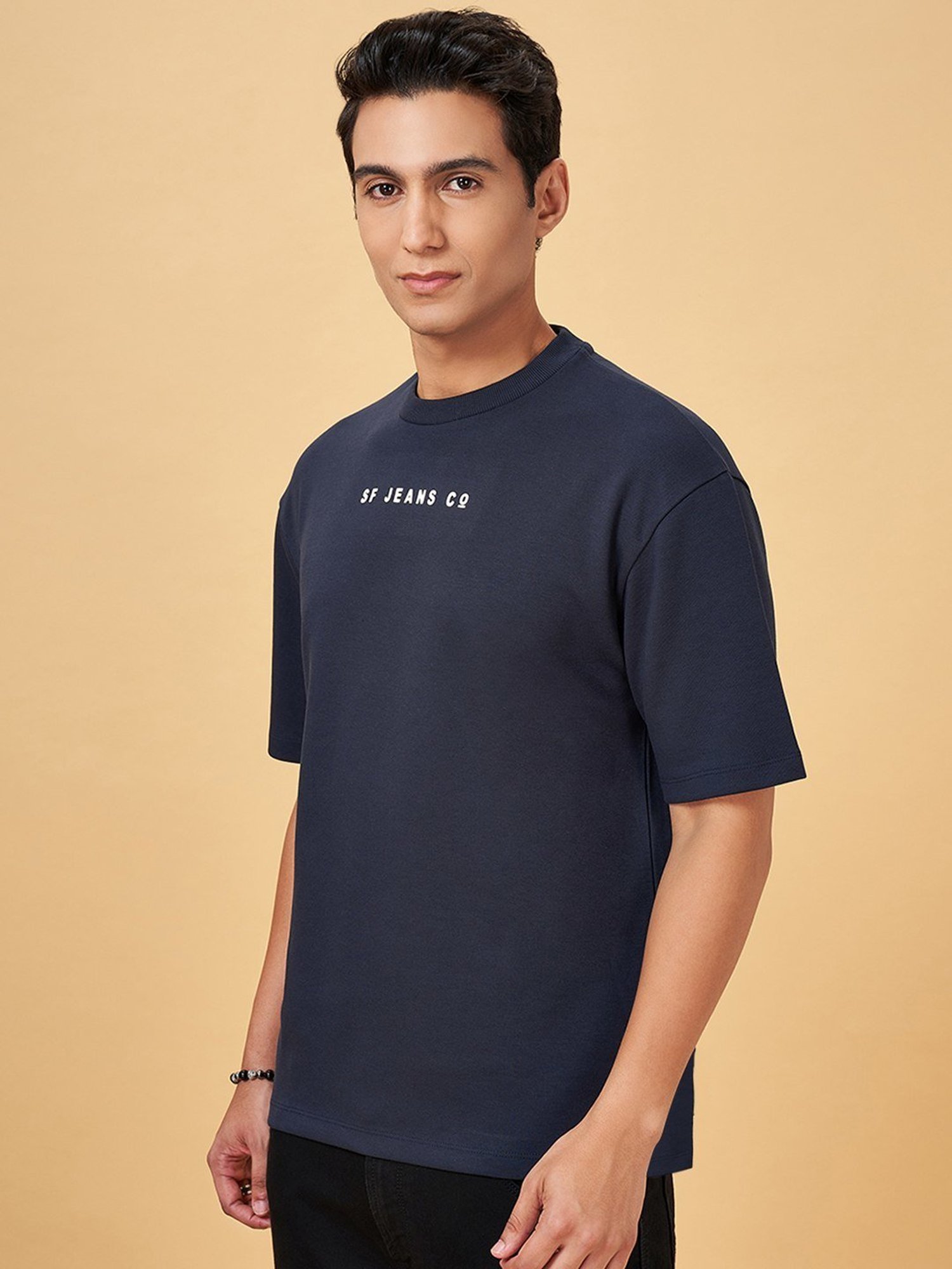 Sf Jeans By Pantaloons Dark Denim Regular Fit T-Shirt