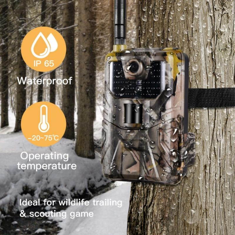 New 16MP 1080P Wildlife Trail Camera Photo Traps Night Vision 2G SMS MMS SMTP Email Cellular Hunting Cameras HC900M Surveillance