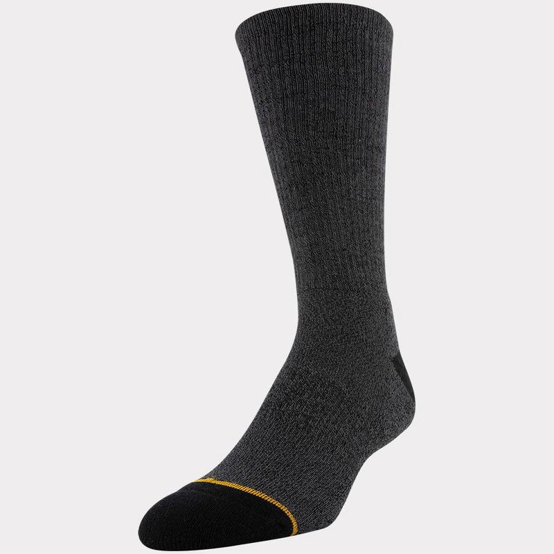 Signature Gold by GOLDTOE Men's Native Nomad Crew Colorblock Sport Socks 2pk - Black 6-12.5