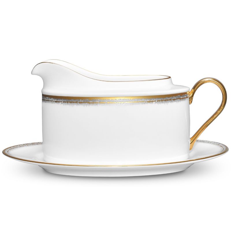 Blue Rose Polish Pottery Lavender Fields Gravy Boat