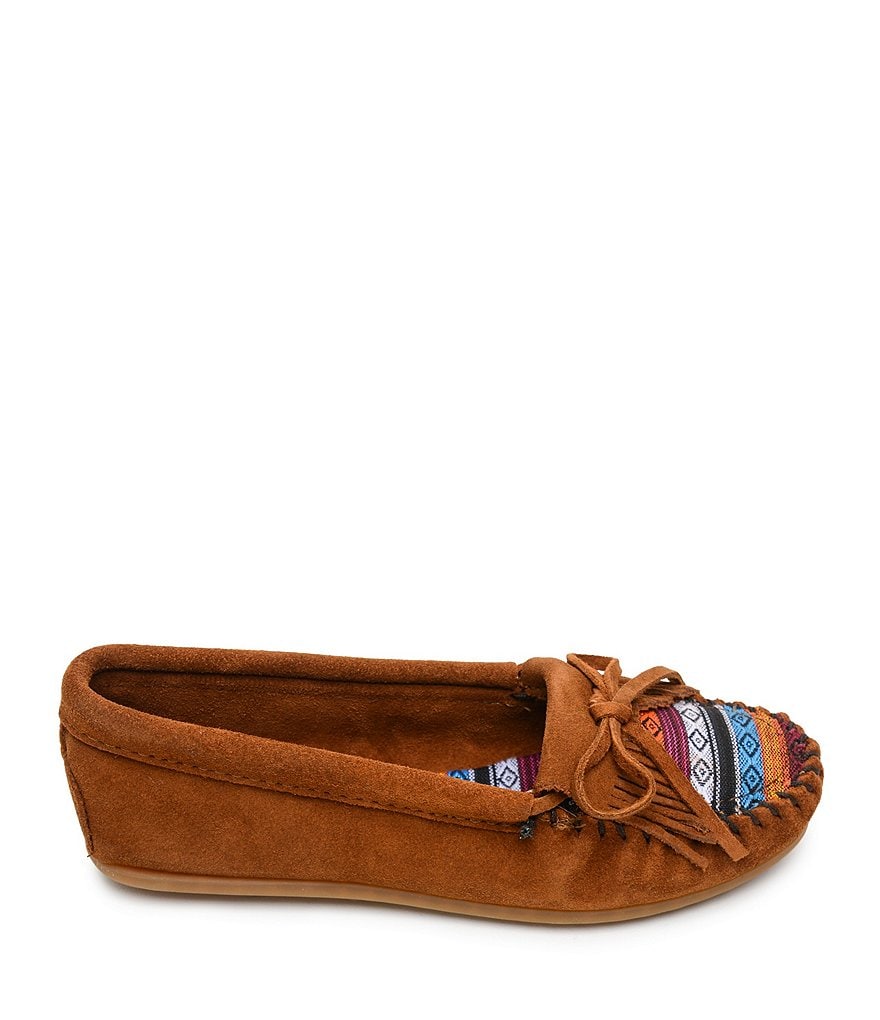 Minnetonka Kilty Arizona Suede Moccasins
