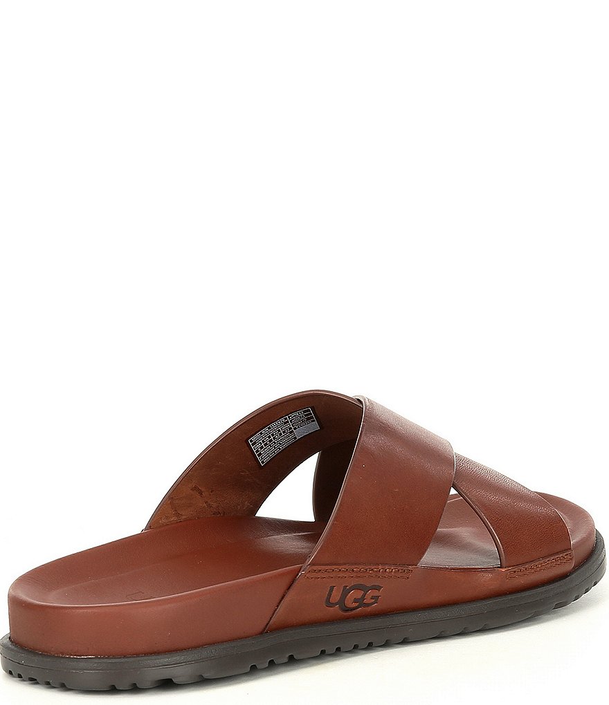 UGG&reg; Men's Wainscott Leather Slides