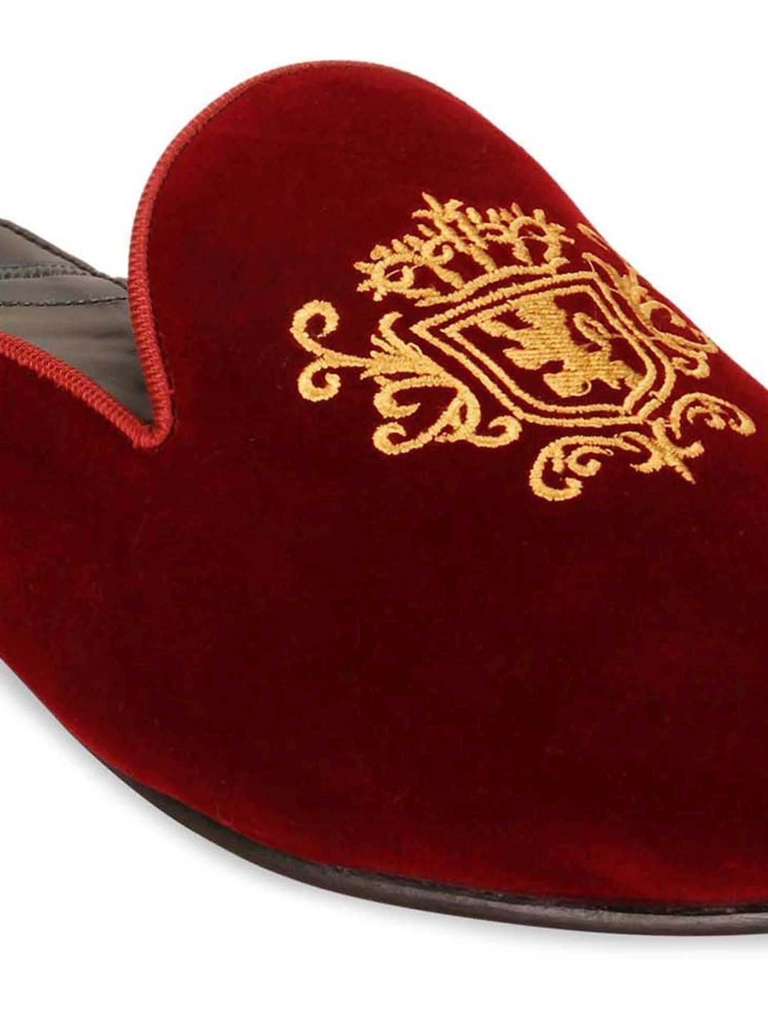 Imperio by Regal Men's Maroon Mule Shoes