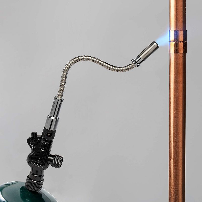 Ivation Heavy-Duty Trigger-Start Propane Torch Head with Extended  Flexible Neck Tube