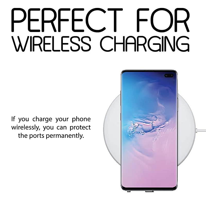 10x Anti Dust Plugs for Smartphone MacBook Laptop | USBC Dust Plug for Samsung Galaxy S8 S9 S10 | Silicone Dust Plug Black