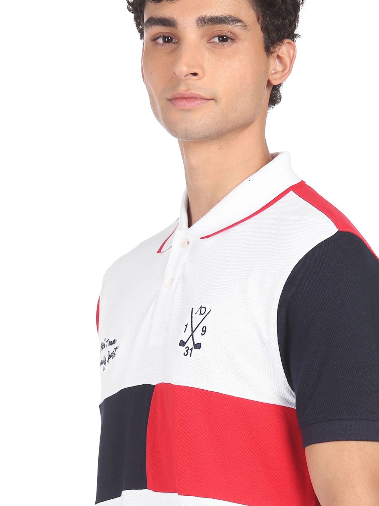 AD by Arvind Multicolor Polo T-Shirt