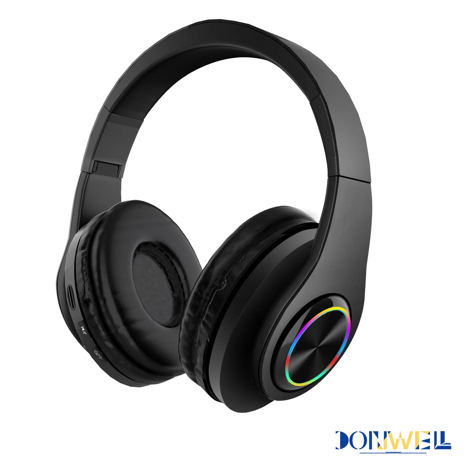 Donwell  For PS5 PS4 Xbox One PC Microphone Wireless Pro Gaming Headset With Mic  Foldable Headphones Wireless Headset Over Ear Noise Reduction Earphone Stereo