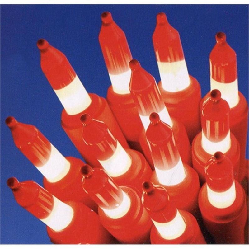 J. Hofert Co 5ct Candy Cane Mini Christmas String Light Set Red Wire - Red/White