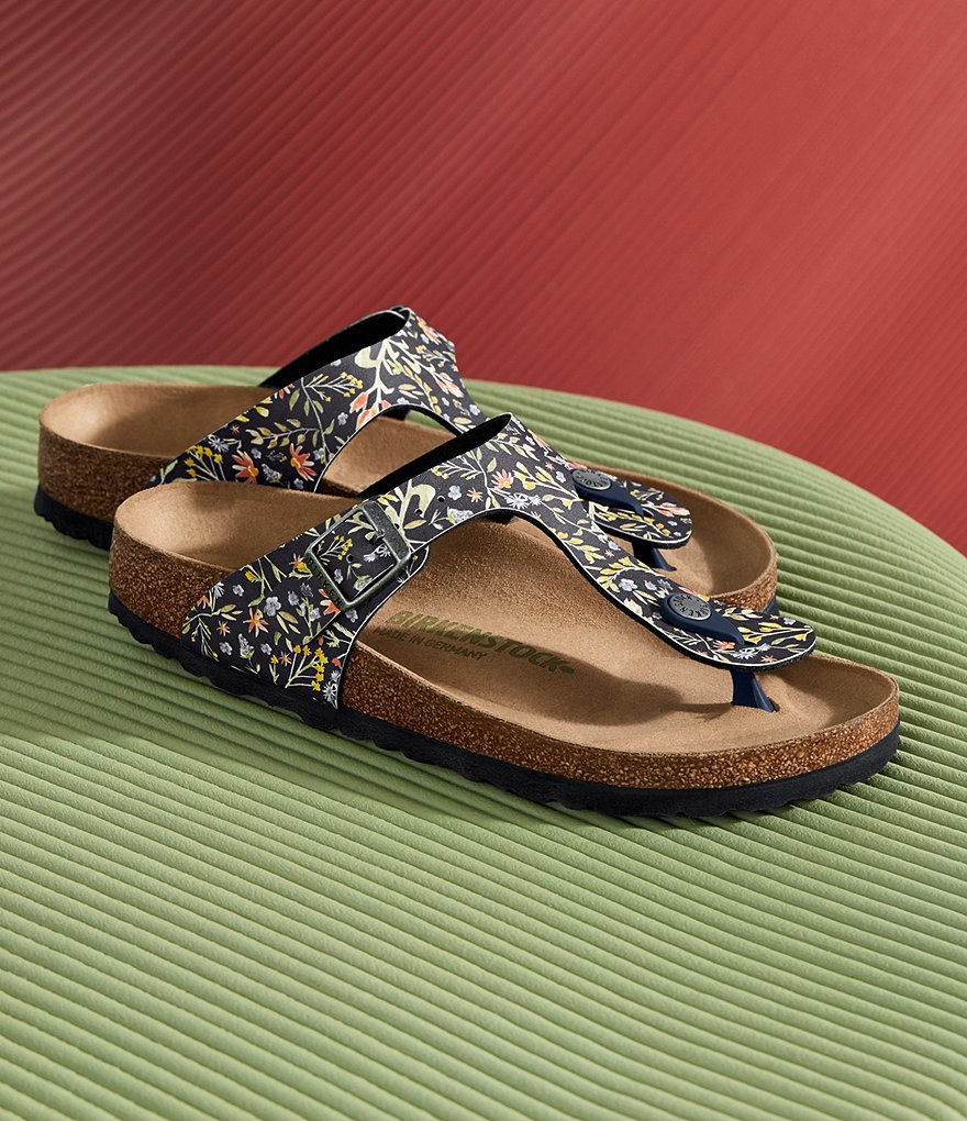Birkenstock Women's Gizeh Vegan Floral Thong Sandals