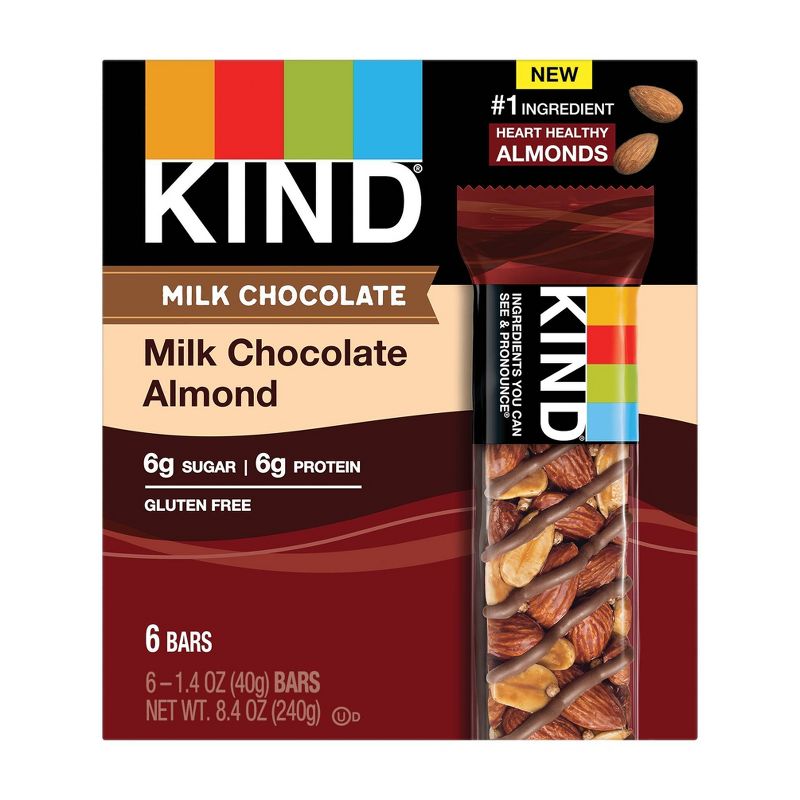 KIND Milk Chocolate Almond Bars - 8.4oz/6ct