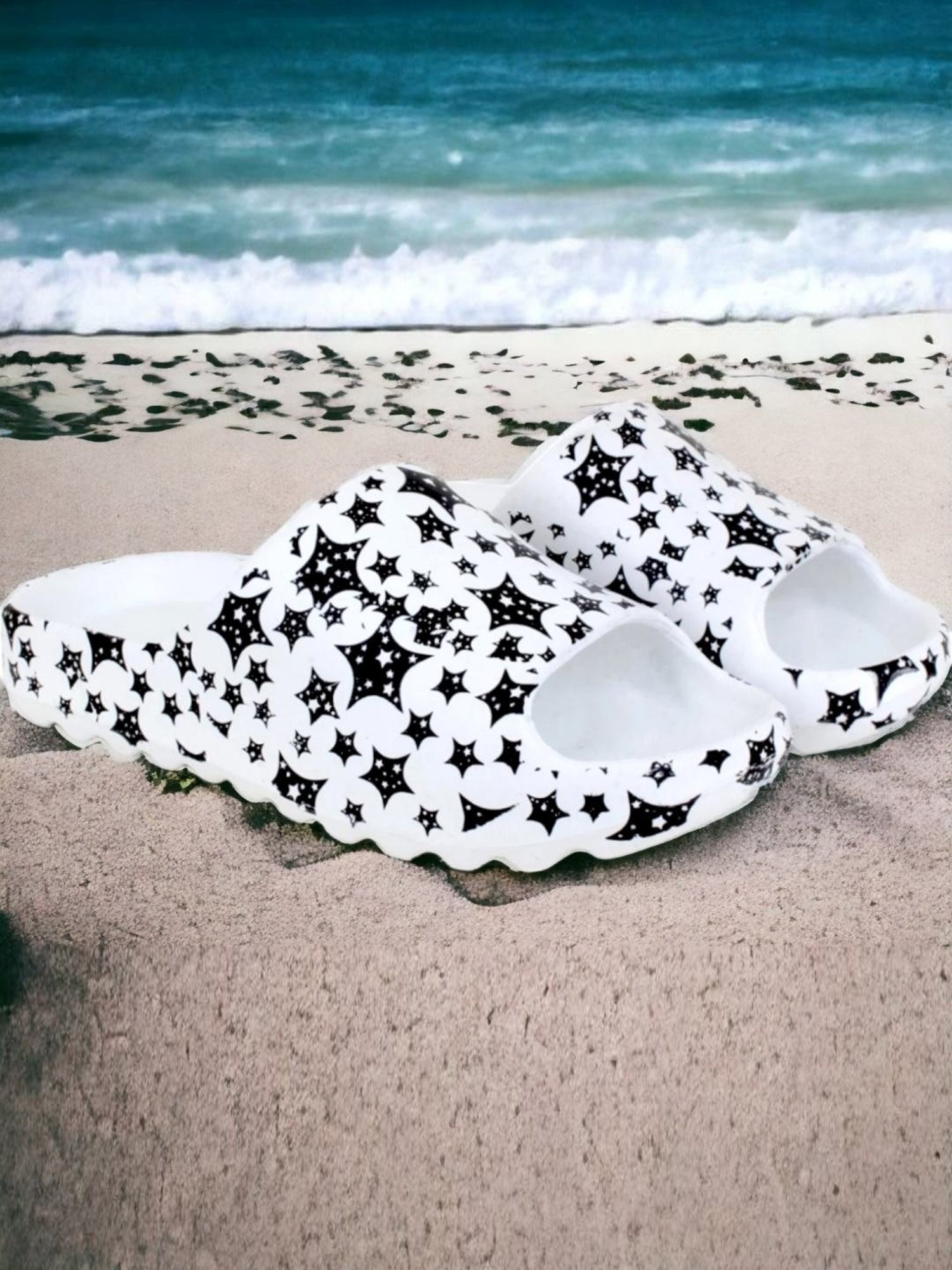 Pampy Angel Men's White Slides