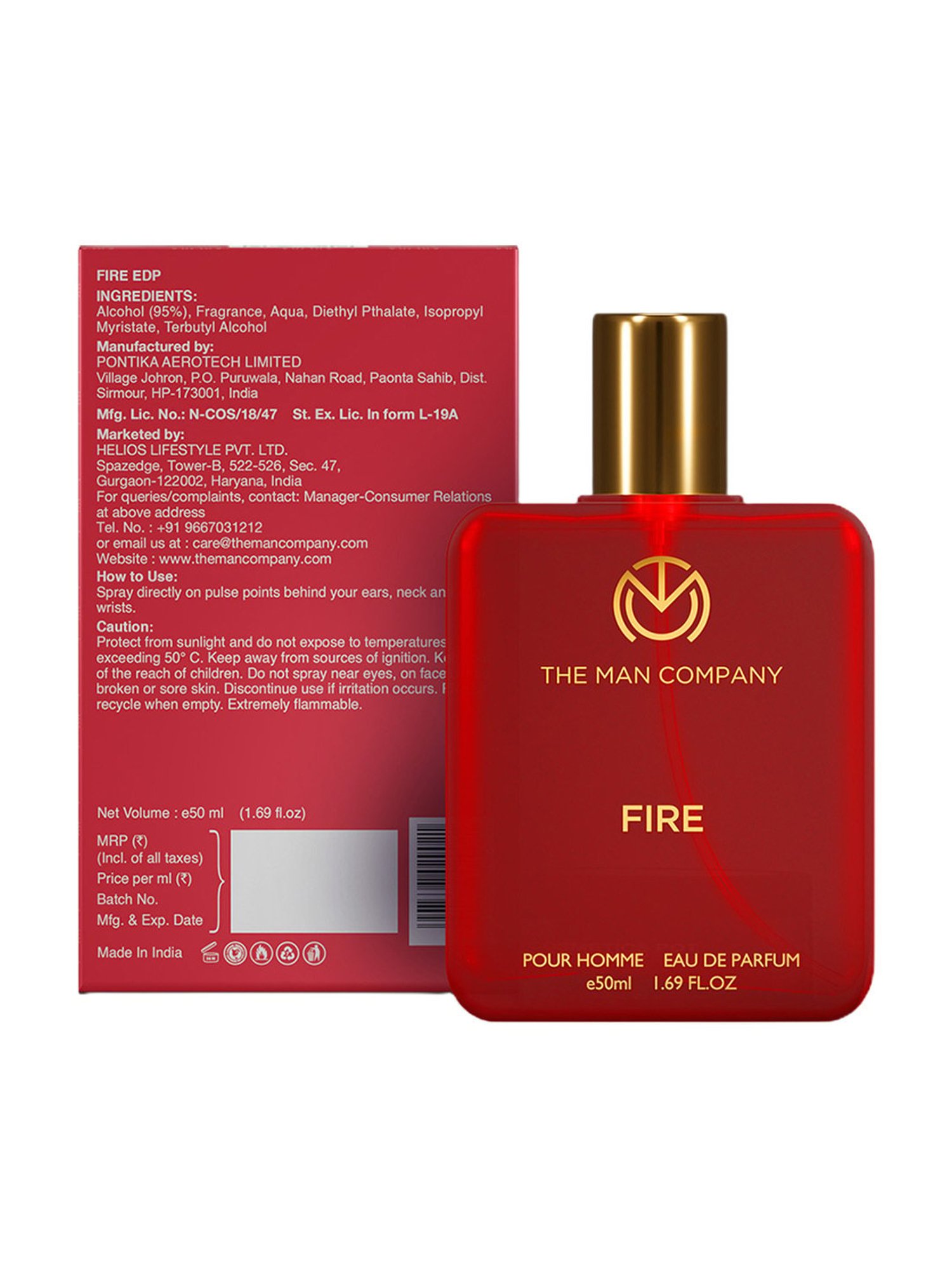 The Man Company Fire Eau de Parfum - 50 ml